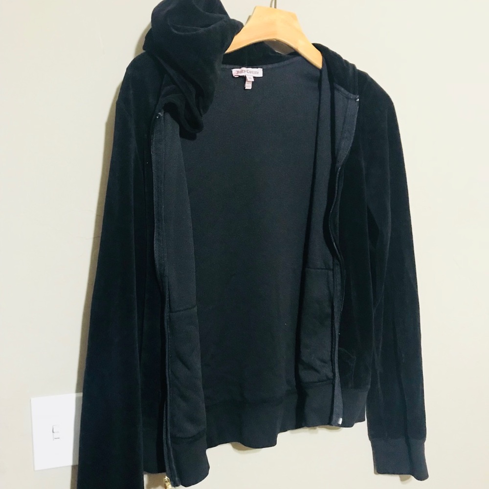 Size xl Juicy Couture velour jumpsuit. Black